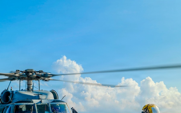 USS Benfold Conducts Routine Flight Quarters