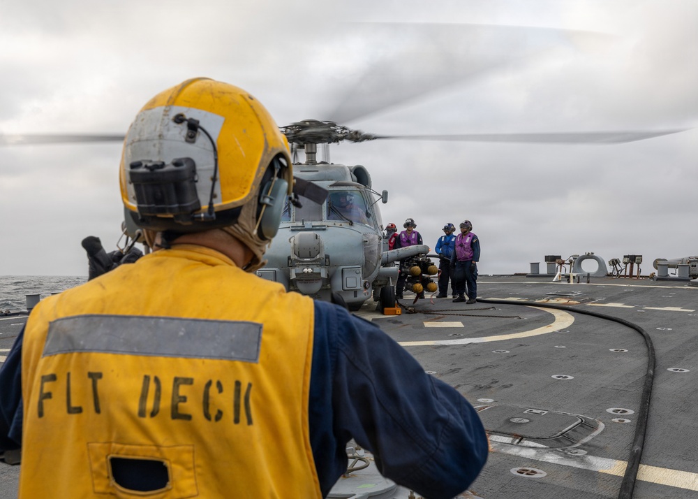 Flight Operations Aboard USS Ross