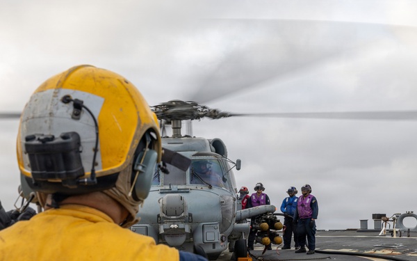 Flight Operations Aboard USS Ross