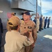 Chaplain Judson Dunlap is rung ashore having completed his assignment onboard USS Ted Stevens (DDG 128).