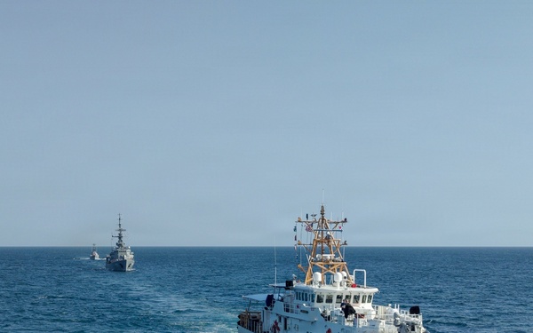 U.S. Coast Guard and partner nations conduct tactical signaling training during PANAMAX26