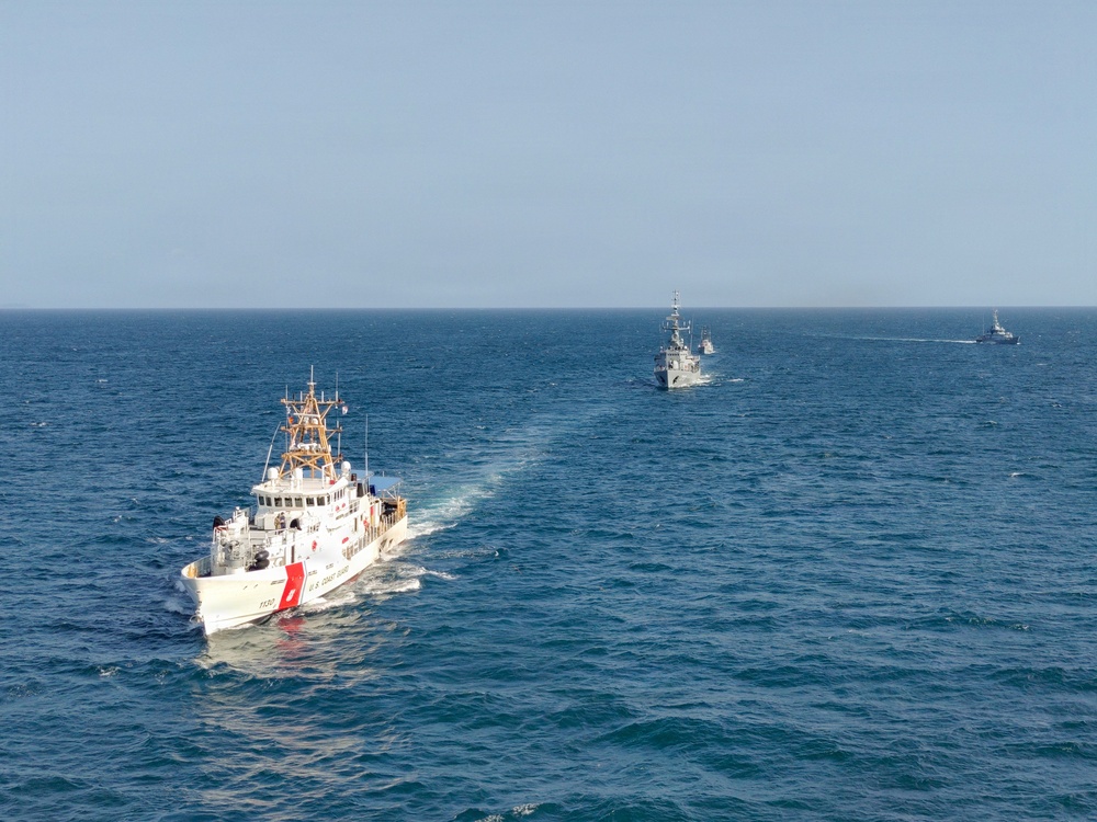 U.S. Coast Guard and partner nations conduct tactical signaling training during PANAMAX 2026