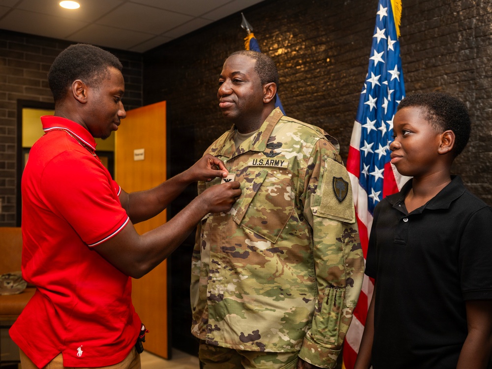 U.S. Army Lt. Col. Antonn Simmons promotion