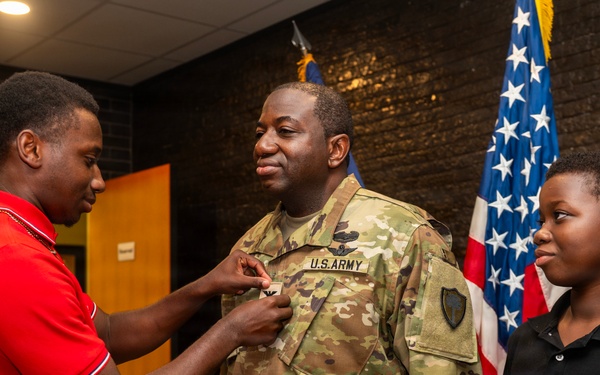 U.S. Army Lt. Col. Antonn Simmons promotion