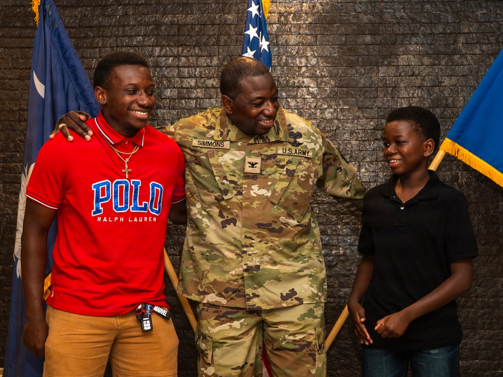 U.S. Army Lt. Col. Antonn Simmons promotion