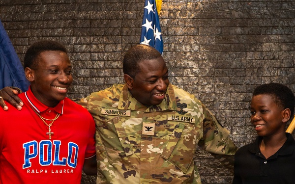U.S. Army Lt. Col. Antonn Simmons promotion