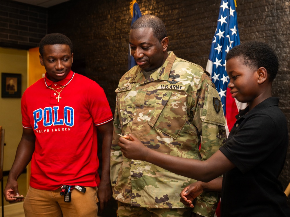U.S. Army Lt. Col. Antonn Simmons promotion