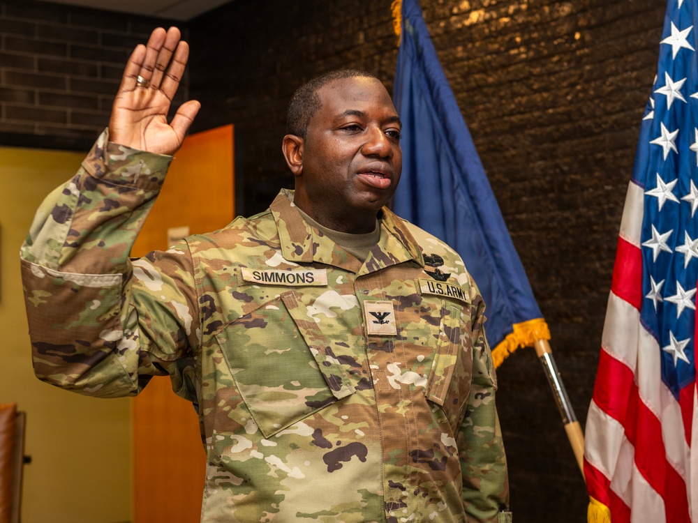 U.S. Army Lt. Col. Antonn Simmons promotion