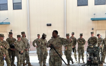 Bulldog Soldiers train on M26 decontamination procedures