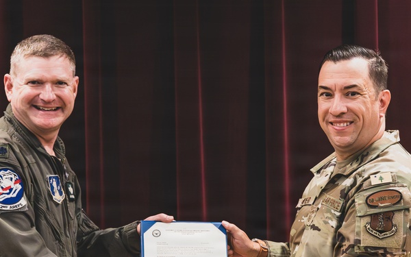 Chief Master Sgt. Sawyer Promotion