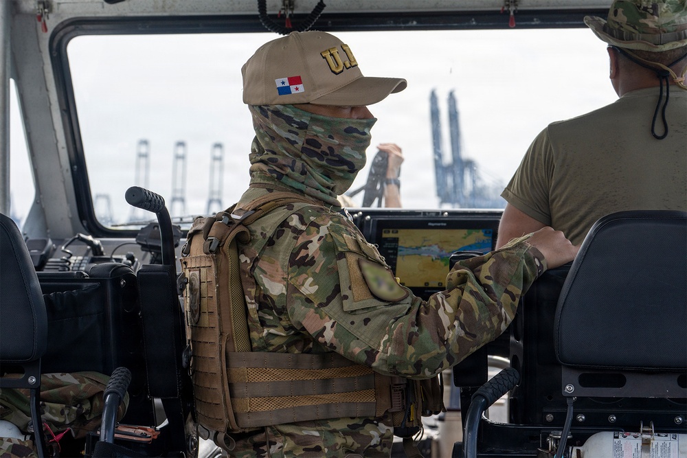 U.S. Coast Guard, Panamanian forces conduct joint area familiarization patrol during PANAMAX 2026