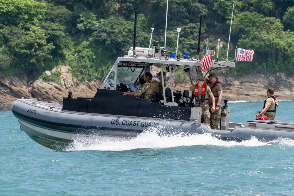 U.S. Coast Guard, Panamanian forces conduct joint area familiarization patrol during PANAMAX 2026