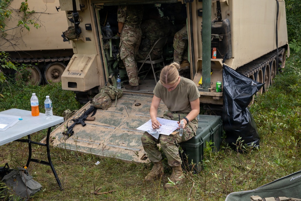 Behind the Guns: 1-201st FA Soldier Prepares for Fire Mission