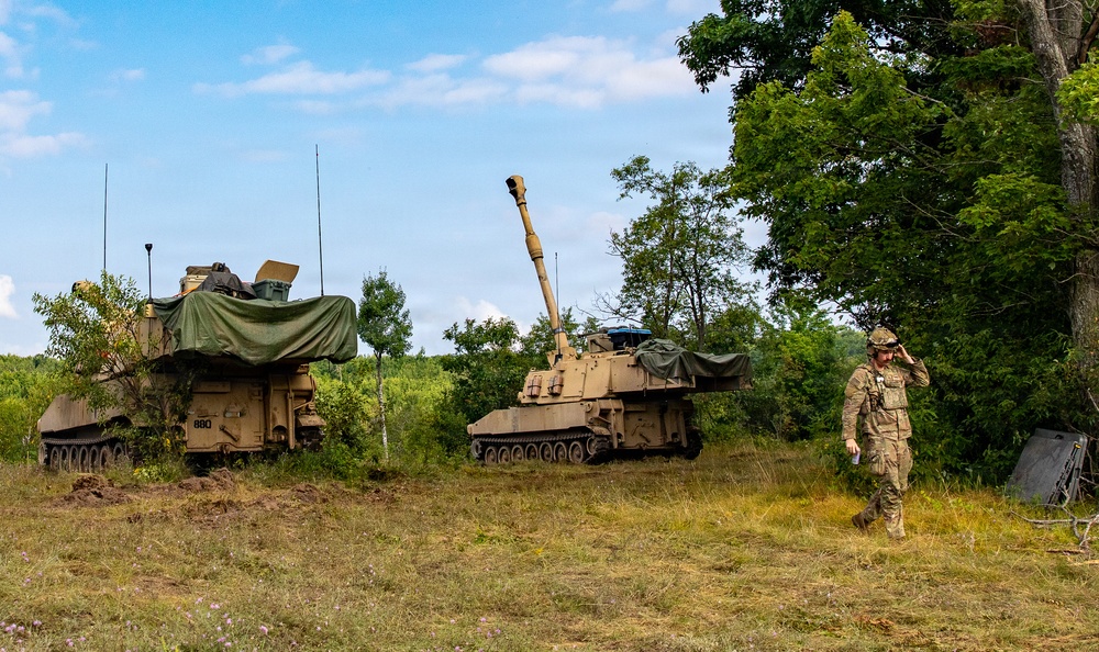 W. Va. Guard Paladin Crew Supports Joint Fires During Northern Strike 26-2