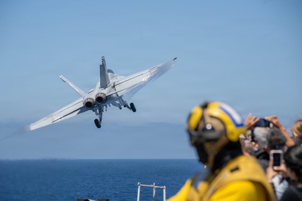 USS Theodore Roosevelt Host Friends and Family Cruise