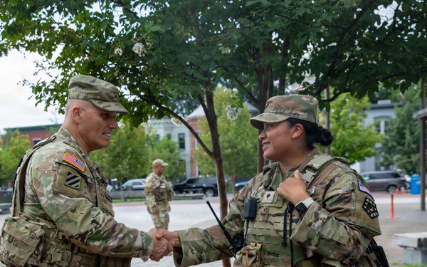 U.S. Army Brig. Gen. Leland Blanchard II Meets With South Carolina Guardsmen