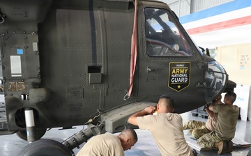 Hawaii Army National Guard Soldiers conduct Maintenance Test Flight in the Philippines