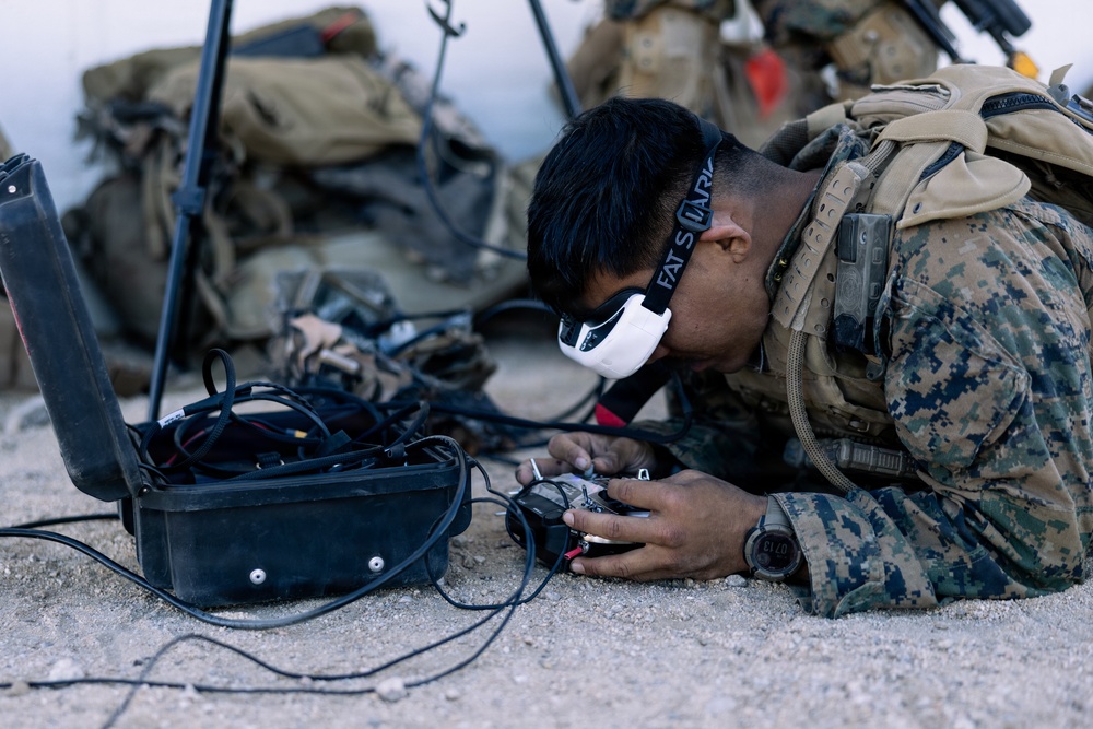 U.S. Marines with 2nd Bn., 1st Marines rehearse company attacks during AFX