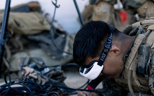 U.S. Marines with 2nd Bn., 1st Marines rehearse company attacks during AFX