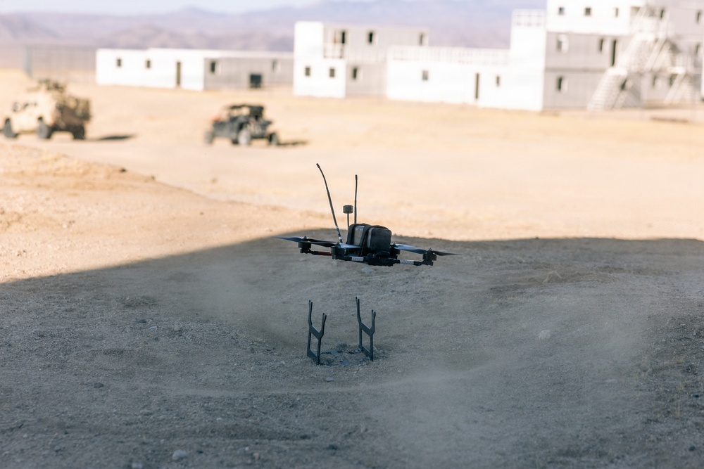 U.S. Marines with 2nd Bn., 1st Marines rehearse company attacks during AFX