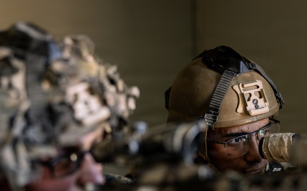 U.S. Marines with 2nd Bn., 1st Marines rehearse company attacks during AFX