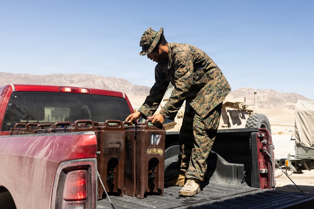 U.S. Marines with 2nd Bn., 1st Marines provide hot chow during AFX