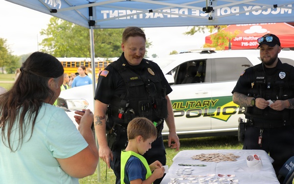 Fort McCoy emergency services personnel support 2026 National Night Out events in Tomah, Sparta
