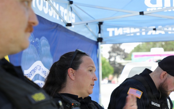 Fort McCoy emergency services personnel support 2026 National Night Out events in Tomah, Sparta