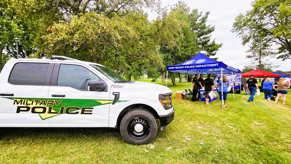 Fort McCoy emergency services personnel support 2026 National Night Out events in Tomah, Sparta