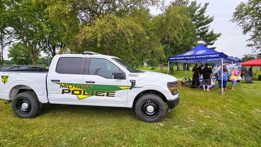 Fort McCoy emergency services personnel support 2026 National Night Out events in Tomah, Sparta