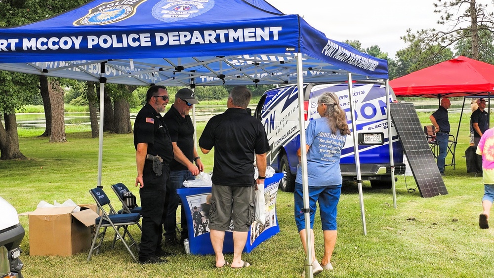 Fort McCoy emergency services personnel support 2026 National Night Out events in Tomah, Sparta