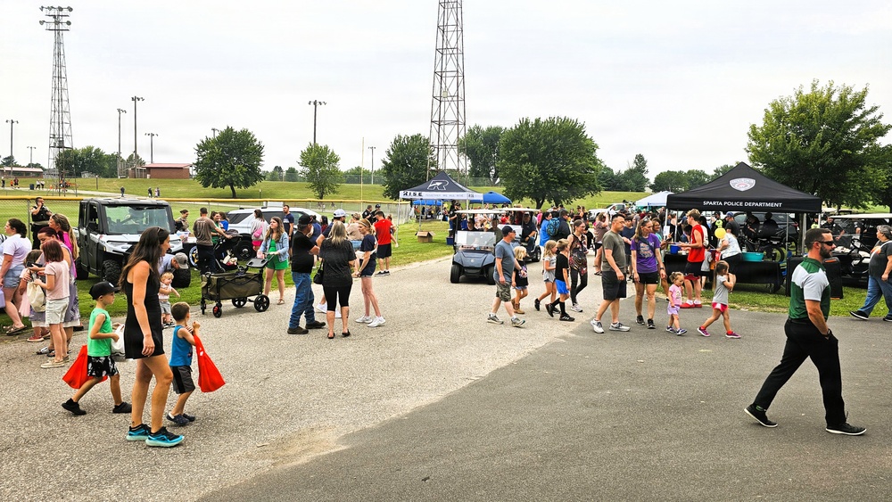 Fort McCoy emergency services personnel support 2026 National Night Out events in Tomah, Sparta