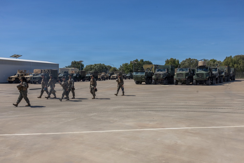 MRF-D Marines prepare to embark on HMAS Canberra