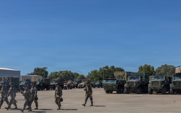 MRF-D Marines prepare to embark on HMAS Canberra