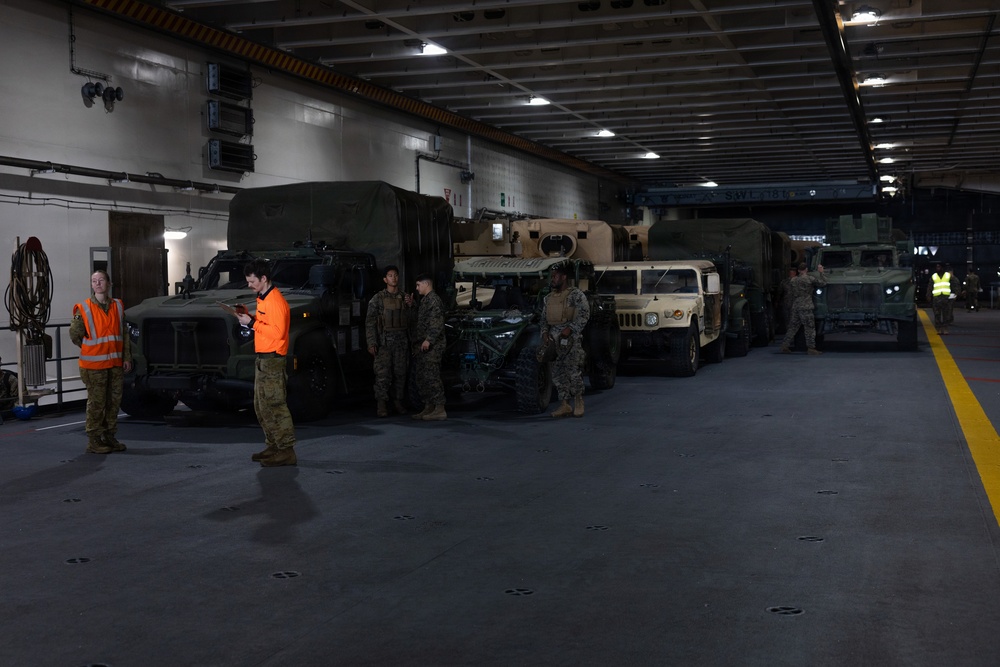 MRF-D Marines prepare to embark on HMAS Canberra