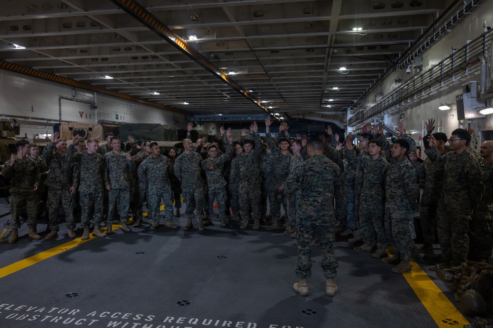 MRF-D Marines prepare to embark on HMAS Canberra