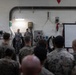 MRF-D Marines receive a welcome brief aboard HMAS Canberra
