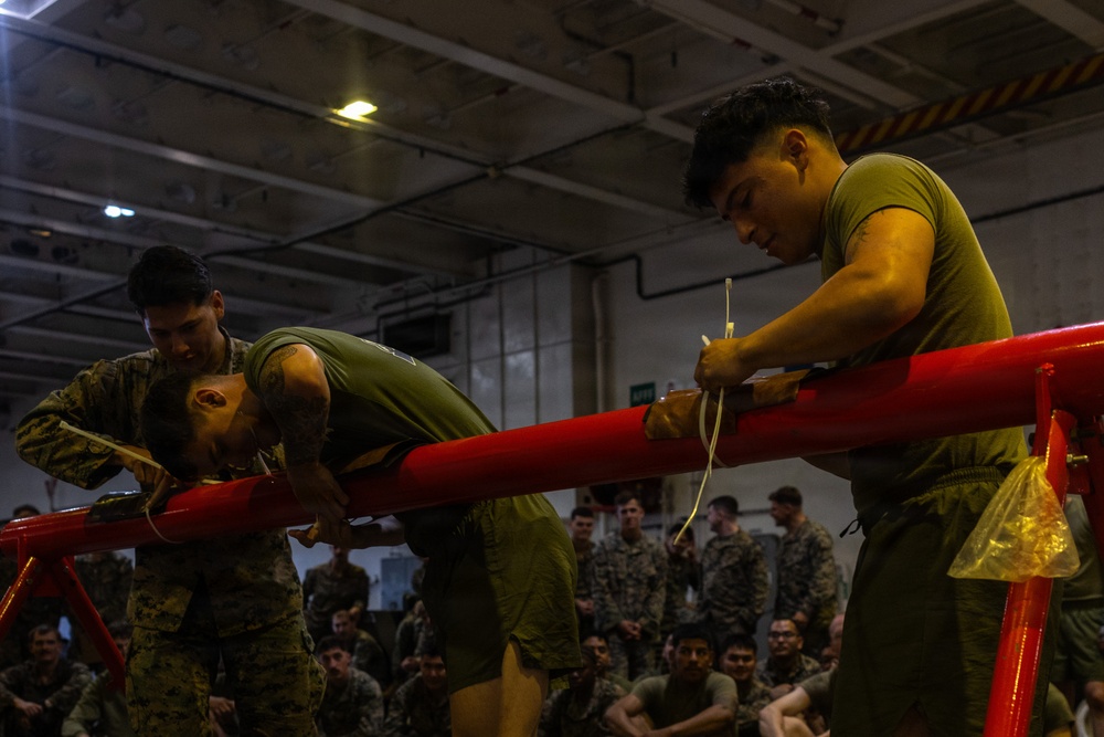 MRF-D Marines receive amphibious procedure classes aboard HMAS Canberra
