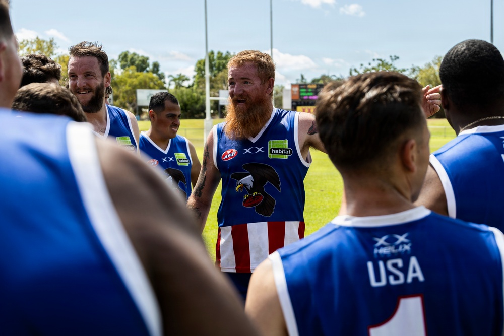 MRF-D 26: US Marines participate in the Darwin 9s Australian-rules football tournament
