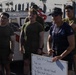 MRF-D Marines conduct group physical training aboard HMAS Canberra