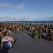 MRF-D Marines conduct group physical training aboard HMAS Canberra
