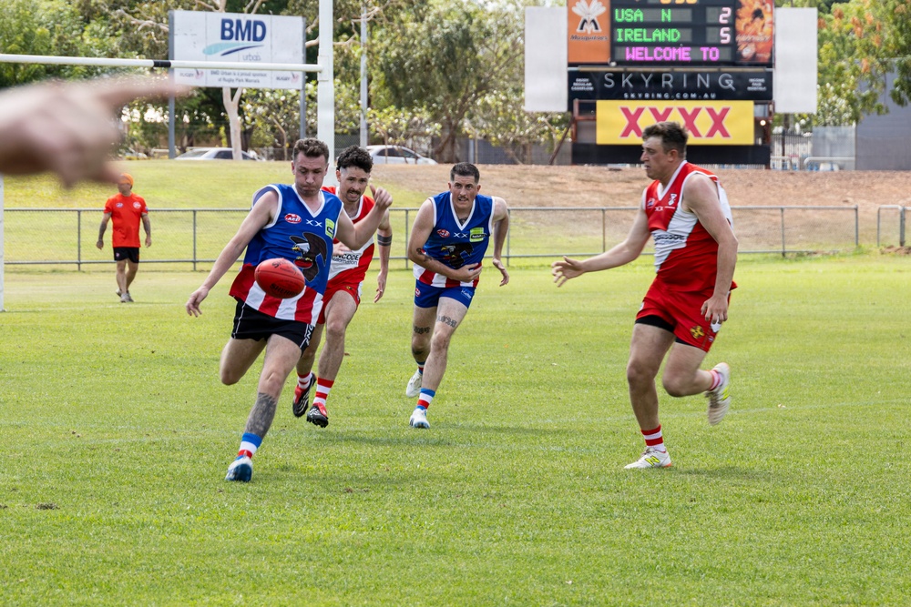 MRF-D 26: US Marines participate in the Darwin 9s Australian-rules football tournament
