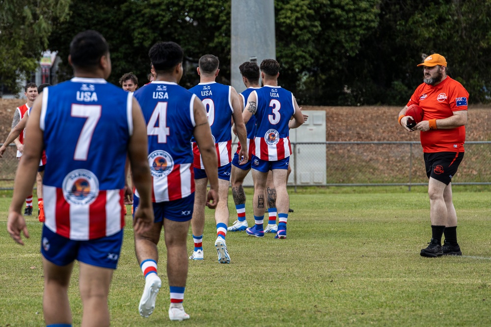 MRF-D 26: US Marines participate in the Darwin 9s Australian-rules football tournament