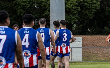 MRF-D 26: US Marines participate in the Darwin 9s Australian-rules football tournament