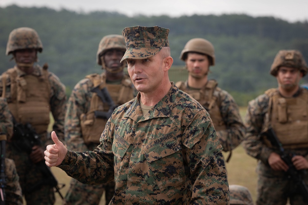 Northern Strike 26-2 | Command Senior Enlisted Leader of 4th Marine Logistics Group visits 4th Combat Readiness Regiment