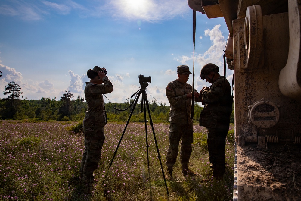 153rd PAD Soldiers Document Artillery Operations at Northern Strike 26-2