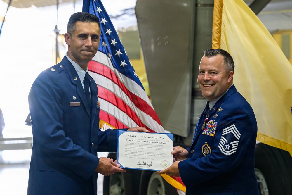 CMSgt Chris Shaw retirement