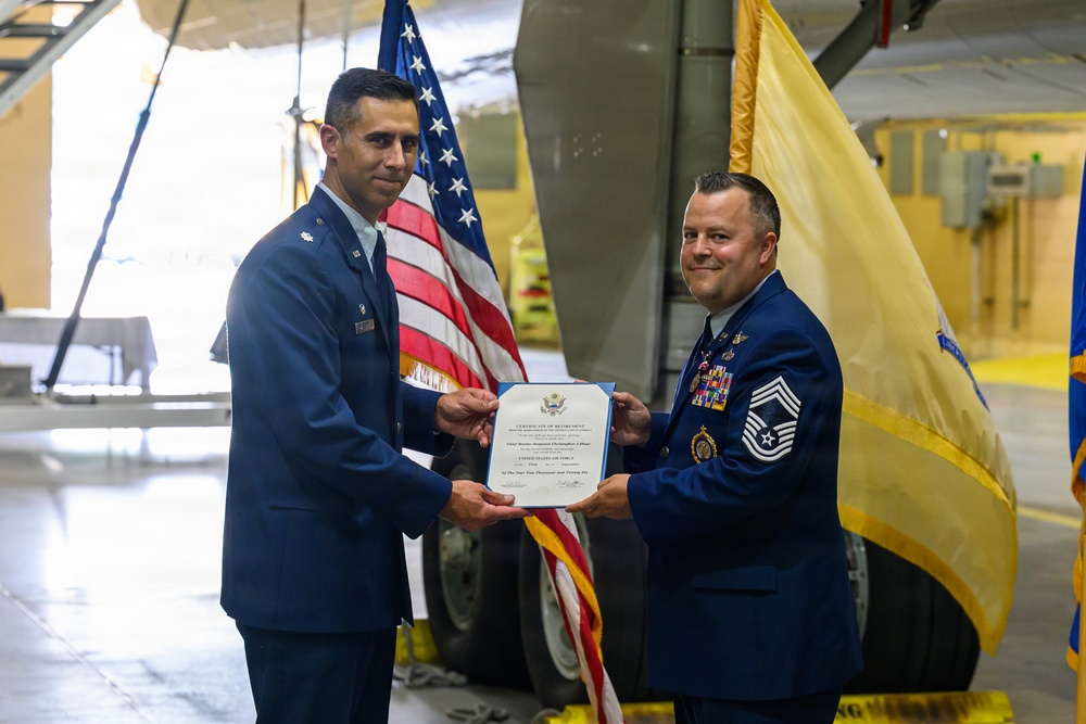 CMSgt Chris Shaw retirement