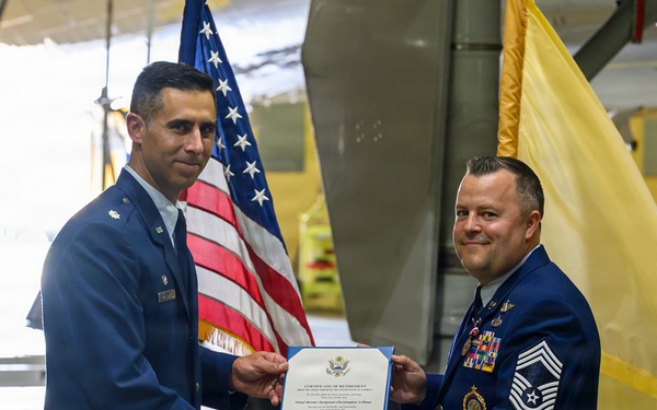 CMSgt Chris Shaw retirement