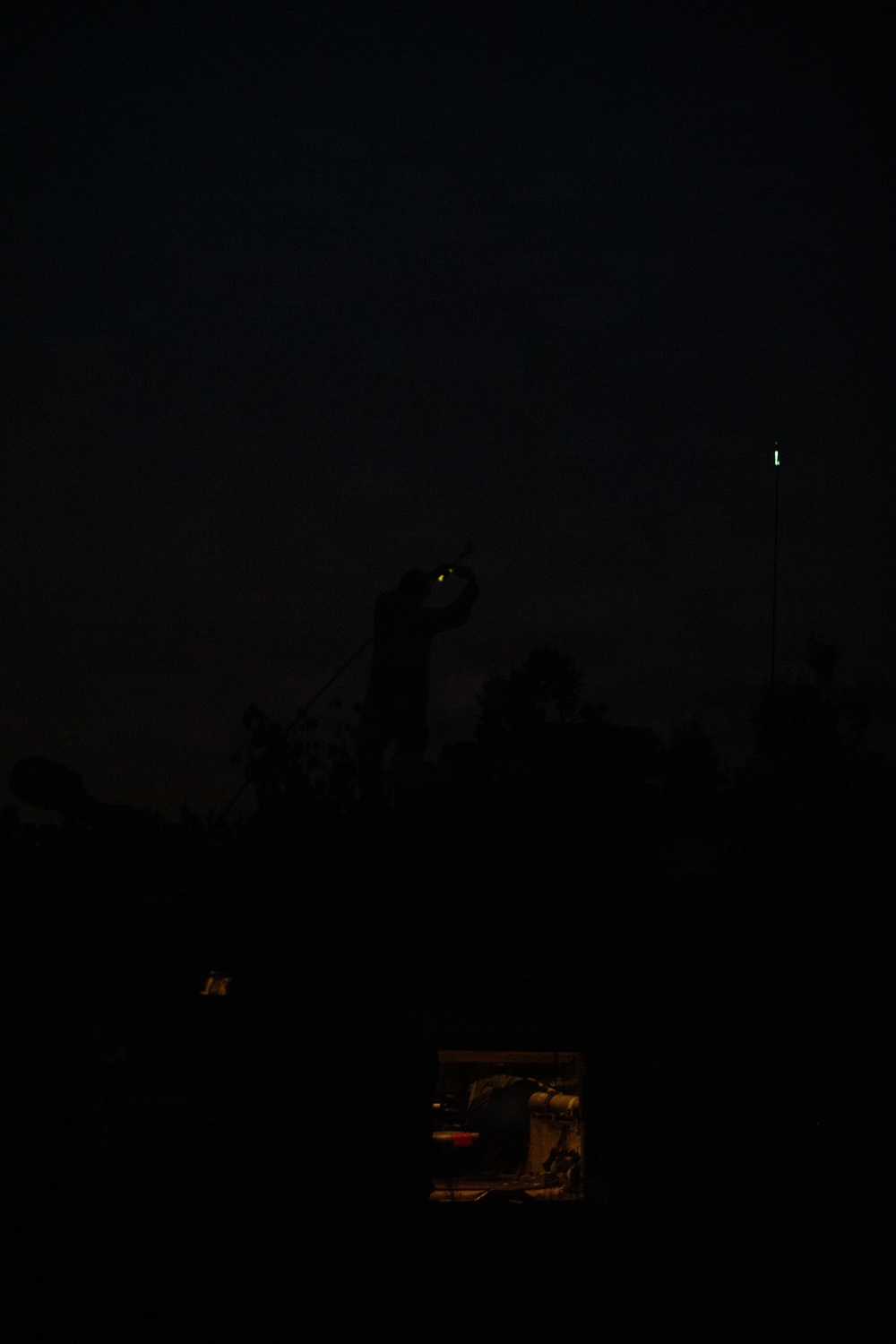 West Virginia National Guard's 201st Field Artillery Battalion conduct night operations during Northern Strike 26-2